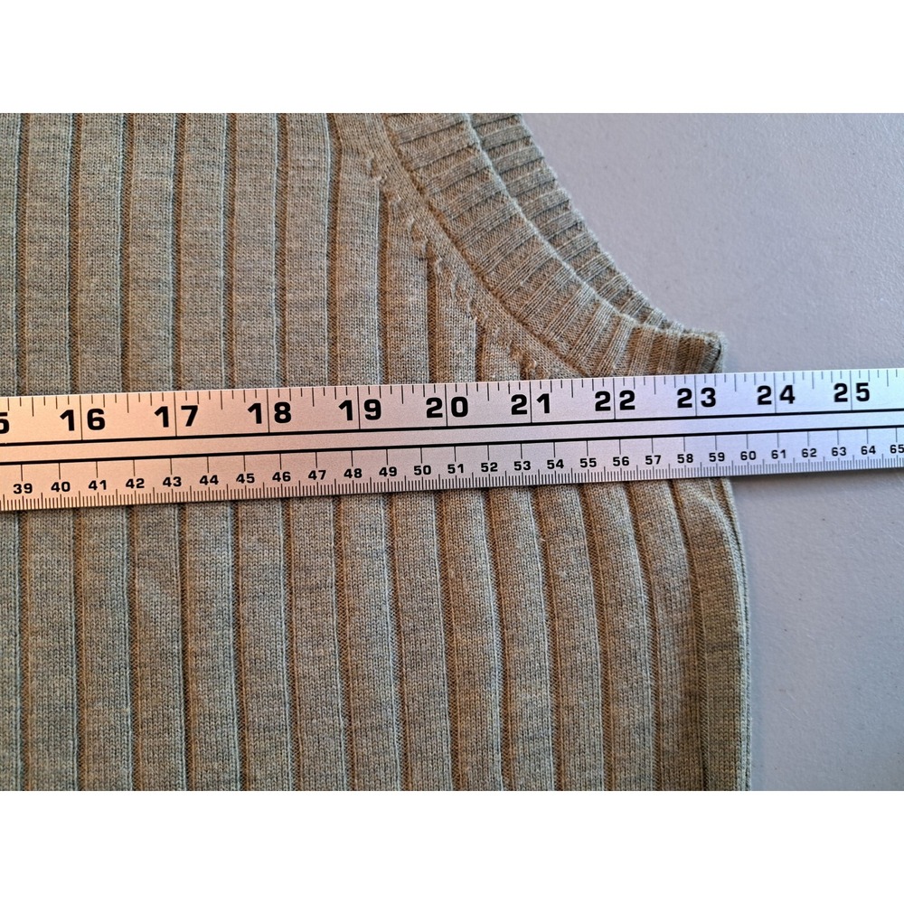 Nike Golf 100% Merino Wool Vest‎ Men's L Sage Green Thin Lightweight Preppy - Picture 5 of 7